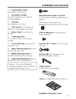 Предварительный просмотр 27 страницы Miele DA 249-3 Operating And Installation Instructions