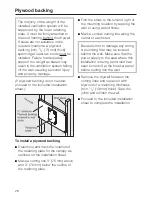Предварительный просмотр 28 страницы Miele DA 249-3 Operating And Installation Instructions
