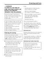 Preview for 17 page of Miele DA 249 Operating And Installation Instructions