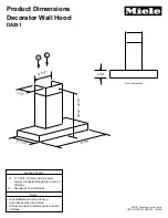 Miele DA 251 Product Dimensions предпросмотр