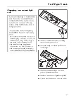 Preview for 17 page of Miele DA 265-2 Operating And Installation Instruction