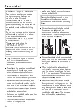 Preview for 40 page of Miele DA 2690 EXT Operating And Installation Instructions