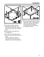 Предварительный просмотр 29 страницы Miele DA 270 U Operating And Installtion Instructions