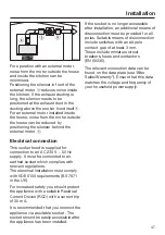 Предварительный просмотр 47 страницы Miele DA 2808 Operating And Installation Instructions