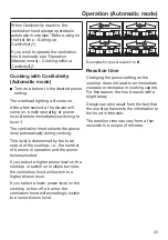 Preview for 25 page of Miele DA 2818 Operating And Installation Instructions