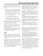 Предварительный просмотр 5 страницы Miele DA 289 Operating And Installation Instructions