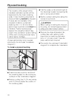 Предварительный просмотр 30 страницы Miele DA 289 Operating And Installation Manual