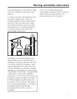 Preview for 7 page of Miele DA 2900 Operating And Installation Instructions