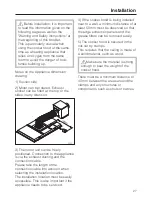 Preview for 27 page of Miele DA 2900 Operating And Installation Instructions