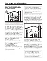 Preview for 8 page of Miele DA 3060 Operating And Installation Instructions