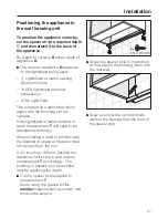 Preview for 21 page of Miele DA 3060 Operating And Installation Manual