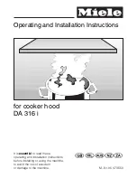 Miele DA 316 i Operating And Installation Manual предпросмотр