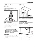 Предварительный просмотр 25 страницы Miele DA 316 i Operating And Installation Manual