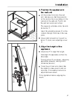 Предварительный просмотр 27 страницы Miele DA 316 i Operating And Installation Manual