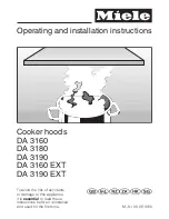 Preview for 1 page of Miele DA 3160 Operating And Installation Instructions