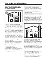 Preview for 8 page of Miele DA 3160 Operating And Installation Instructions