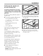 Preview for 25 page of Miele DA 3160 Operating And Installation Instructions