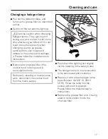 Предварительный просмотр 17 страницы Miele DA 3360 Operating Instructions Manual