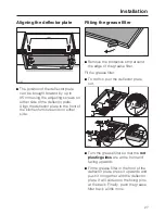 Предварительный просмотр 27 страницы Miele DA 3360 Operating Instructions Manual