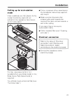 Предварительный просмотр 29 страницы Miele DA 3360 Operating Instructions Manual