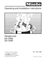 Предварительный просмотр 1 страницы Miele DA 3460 Operating And Installation Instructions