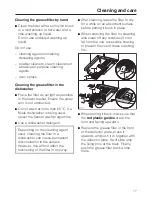 Предварительный просмотр 17 страницы Miele DA 3460 Operating And Installation Instructions