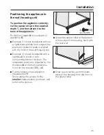 Предварительный просмотр 25 страницы Miele DA 3460 Operating And Installation Instructions