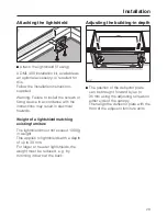 Предварительный просмотр 29 страницы Miele DA 3460 Operating And Installation Instructions