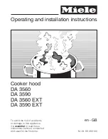 Miele DA 3560 Operating And Installation Instructions предпросмотр