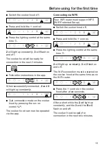 Предварительный просмотр 19 страницы Miele DA 3568 Operating And Installation Instructions