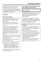 Предварительный просмотр 33 страницы Miele DA 3568 Operating And Installation Instructions