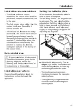 Предварительный просмотр 41 страницы Miele DA 3568 Operating And Installation Instructions