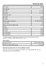 Предварительный просмотр 47 страницы Miele DA 3568 Operating And Installation Instructions