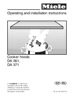 Предварительный просмотр 1 страницы Miele DA 361 Operating And Installation Manual