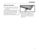 Предварительный просмотр 21 страницы Miele DA 361 Operating And Installation Manual