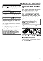 Предварительный просмотр 27 страницы Miele DA 3668 Operating And Installation Instructions