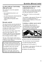 Предварительный просмотр 33 страницы Miele DA 3668 Operating And Installation Instructions