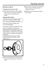 Предварительный просмотр 45 страницы Miele DA 3668 Operating And Installation Instructions