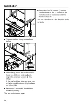 Предварительный просмотр 56 страницы Miele DA 3668 Operating And Installation Instructions