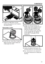 Предварительный просмотр 59 страницы Miele DA 3668 Operating And Installation Instructions