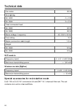 Предварительный просмотр 66 страницы Miele DA 3668 Operating And Installation Instructions