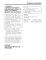 Preview for 23 page of Miele DA 390-5 Operating And Installation Instructions