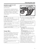 Предварительный просмотр 13 страницы Miele DA 396 Operating And Installation Instructions