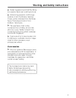 Предварительный просмотр 9 страницы Miele DA 396 Operating And Installation Manual