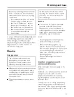 Предварительный просмотр 13 страницы Miele DA 396 Operating And Installation Manual