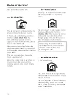 Предварительный просмотр 12 страницы Miele DA 399-5 Operating And Installation Instructions