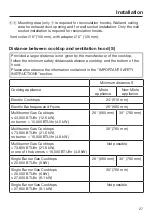 Предварительный просмотр 27 страницы Miele DA 399-7 Operating And Installation Instructions