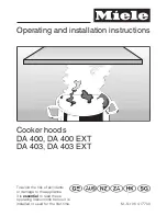 Предварительный просмотр 1 страницы Miele DA 400 Operating And Installation Instructions