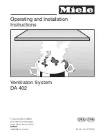 Miele DA 402 Operating And Installation Instructions предпросмотр