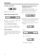 Предварительный просмотр 10 страницы Miele DA 402 Operating And Installation Instructions